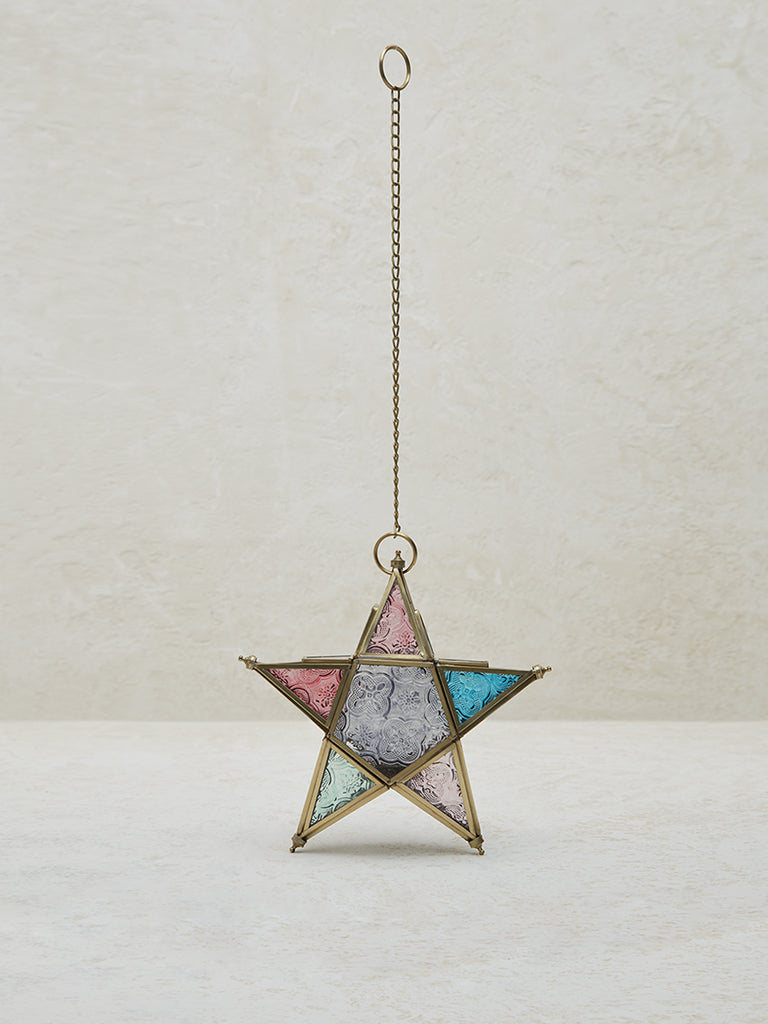 Westside Home Multicolour Star Tealight Candle Holder