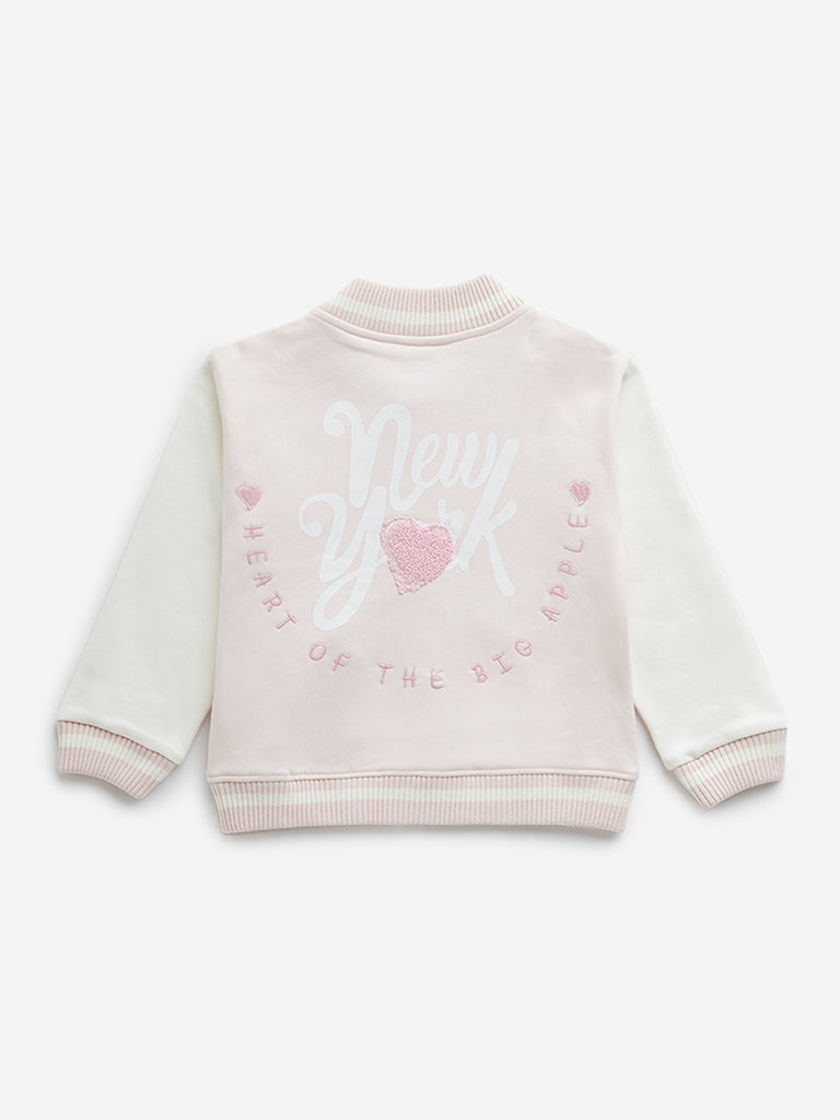 HOP Kids Pink Varsity Jacket