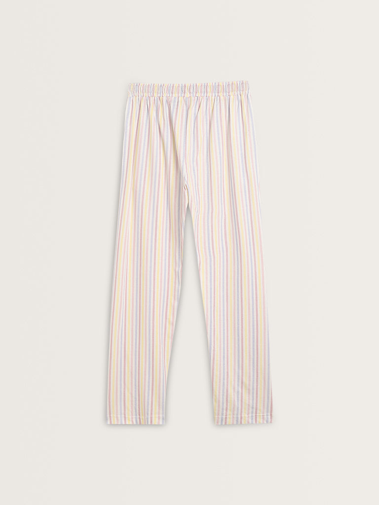 Wunderlove Multicolour Striped High-Rise Pyjamas