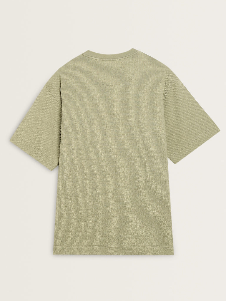 Studiofit Sage Textured Relaxed-Fit T-Shirt