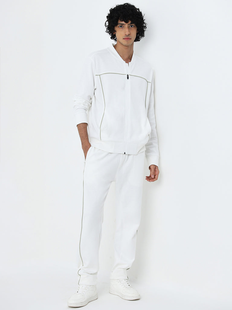 Studiofit Off-White Relaxed-Fit Jacket