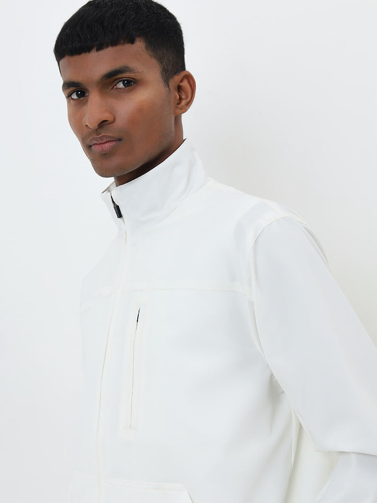 Studiofit Off-White Relaxed-Fit Jacket