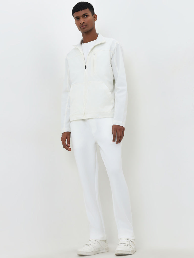 Studiofit Off-White Relaxed-Fit Jacket