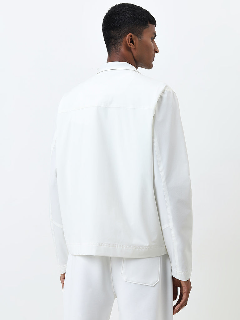 Studiofit Off-White Relaxed-Fit Jacket