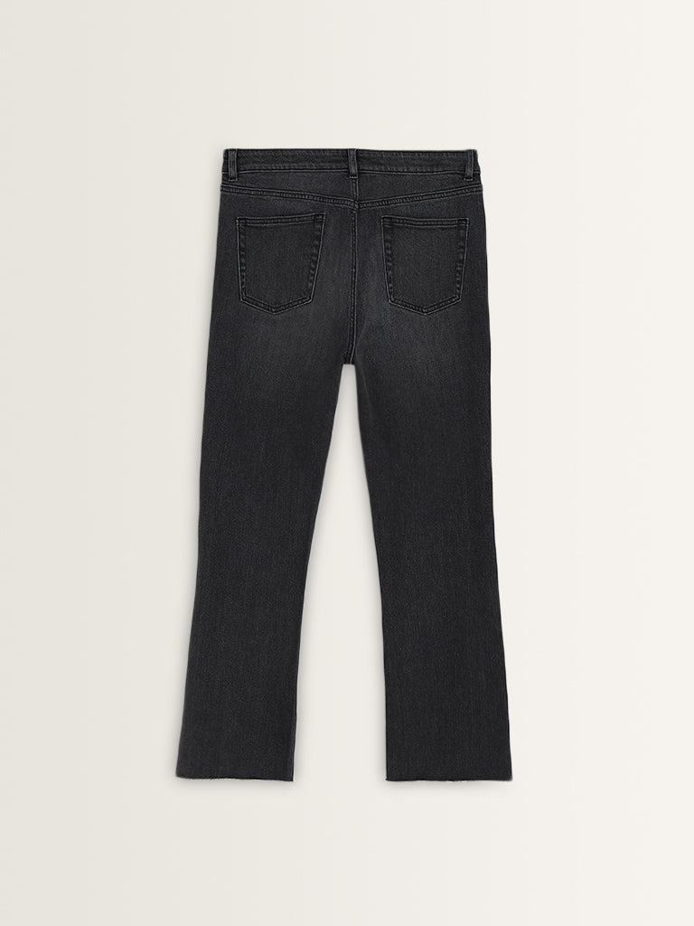 LOV Grey Straight - Fit High - Rise Jeans