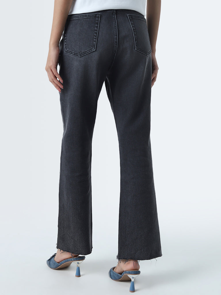 LOV Grey Straight - Fit High - Rise Jeans