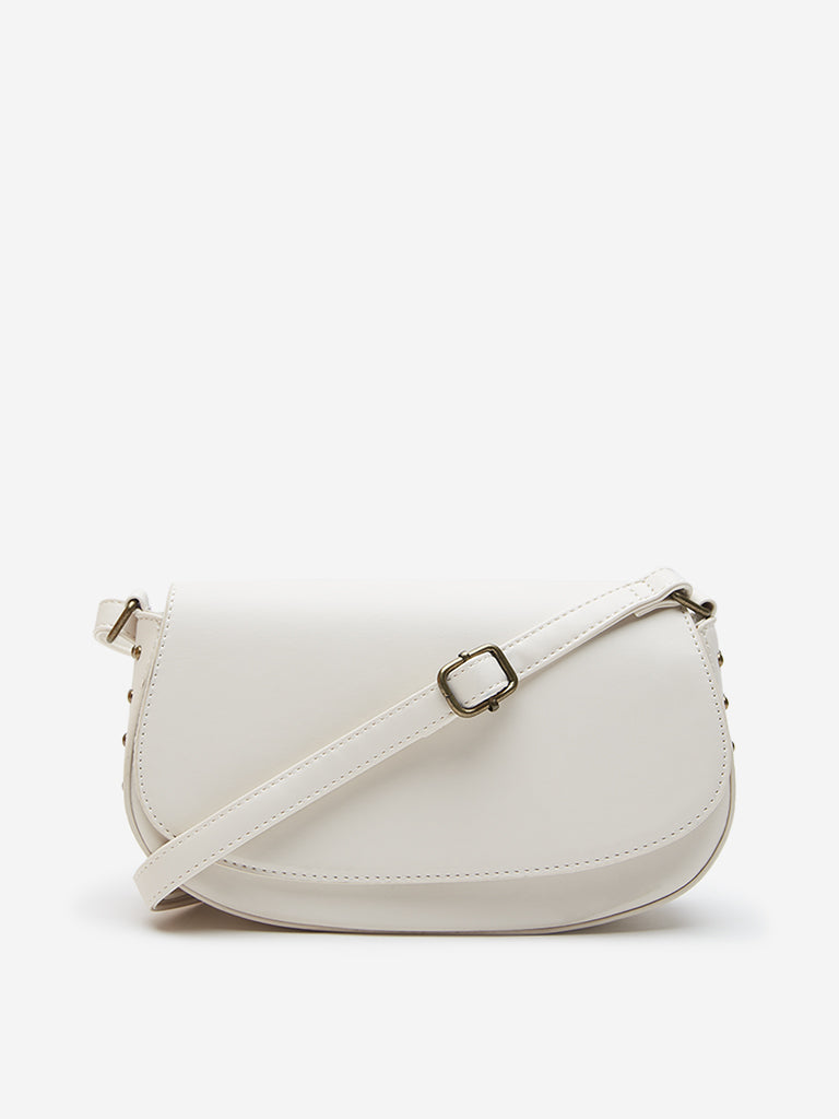 Buy Westside Accessories Off-White Crossbody Bag from Westside