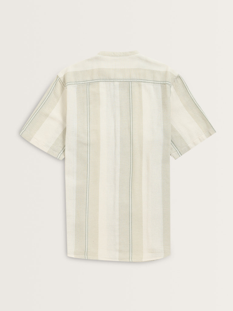 ETA Sage Textured Resort-Fit Cotton Shirt