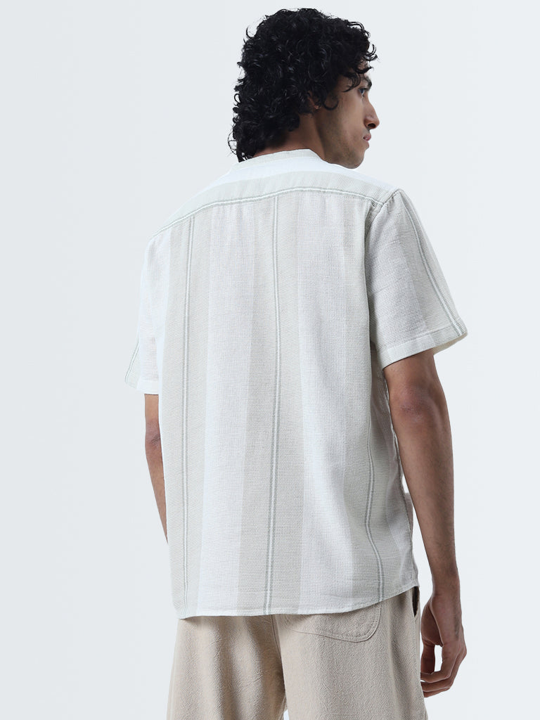 ETA Sage Textured Resort-Fit Cotton Shirt