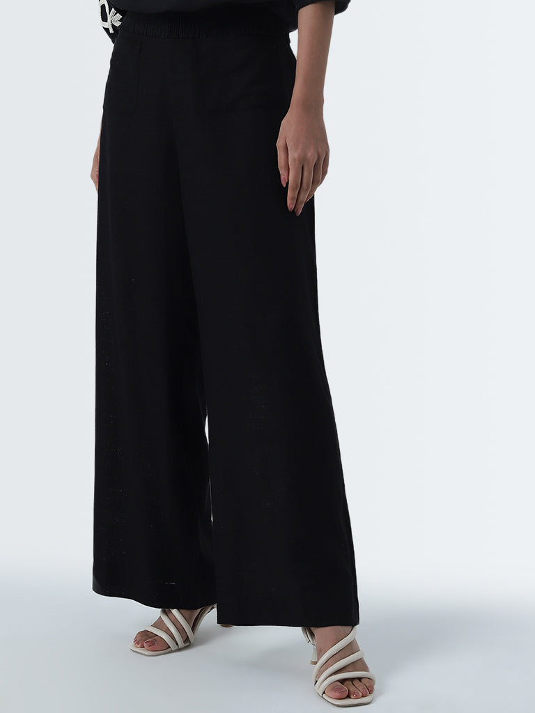 LOV Black High-Rise Pants