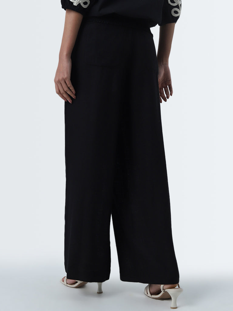 LOV Black High-Rise Pants