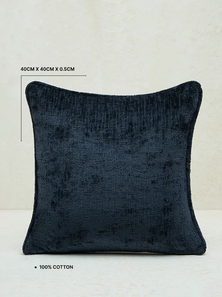 Westside Home Dark Navy Chenille Cushion Cover