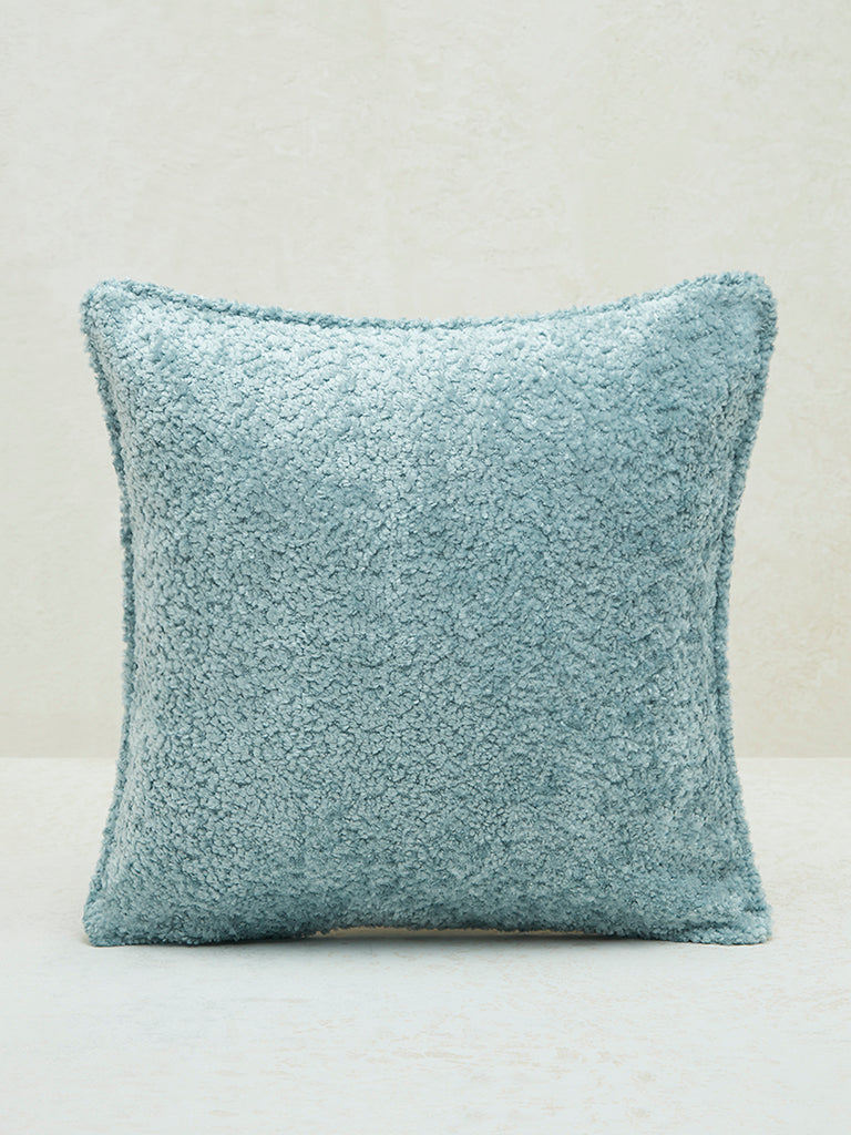 Westside Home Dusty Blue Chenille Cushion Cover