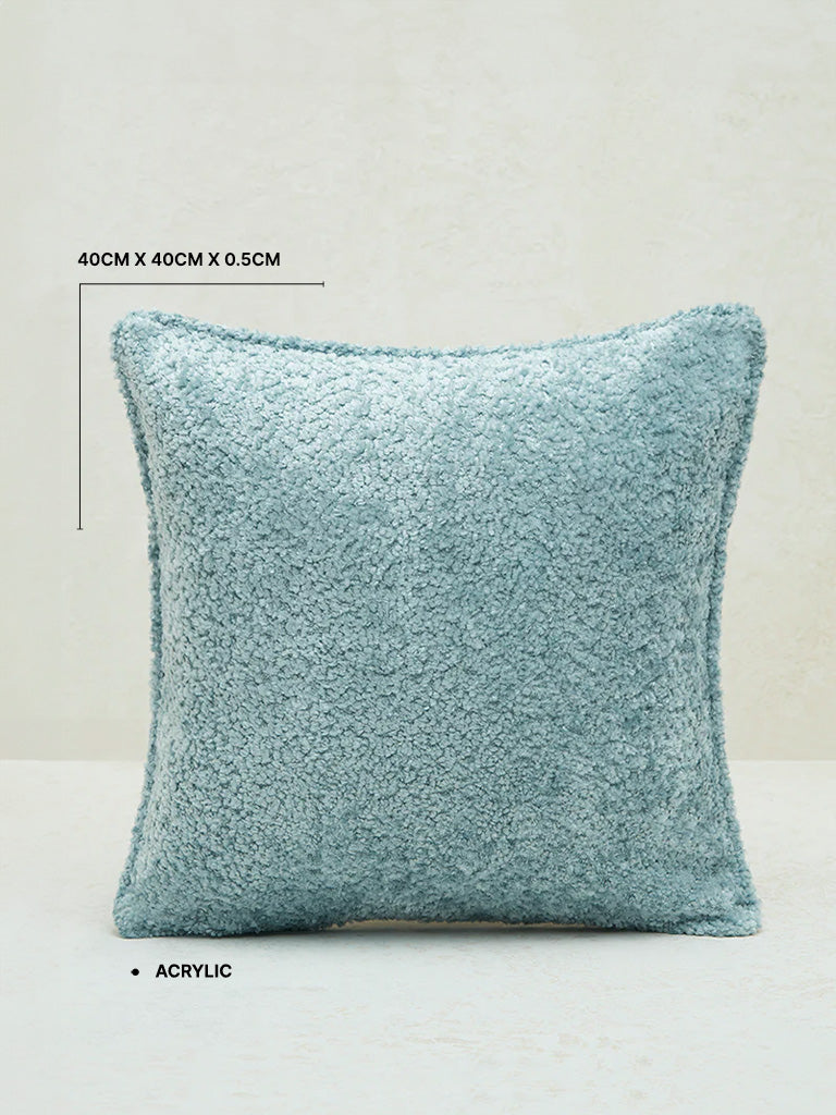 Westside Home Dusty Blue Chenille Cushion Cover