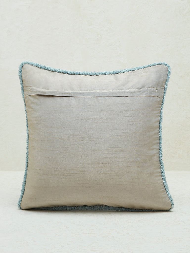 Westside Home Dusty Blue Chenille Cushion Cover