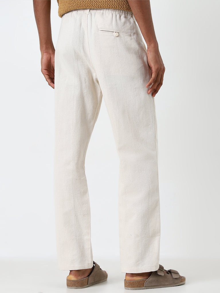 ETA Off-White Relaxed-Fit Mid-Rise Cotton Chinos