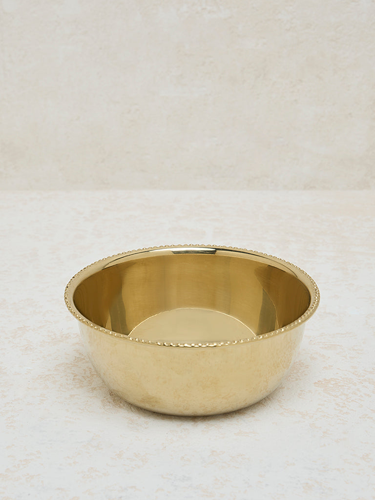 Westside Home Gold Leaf Etched Large Bowl