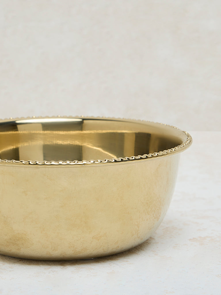 Westside Home Gold Leaf Etched Large Bowl