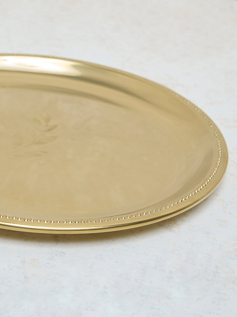 Westside Home Gold Leaf Etched Side Plate