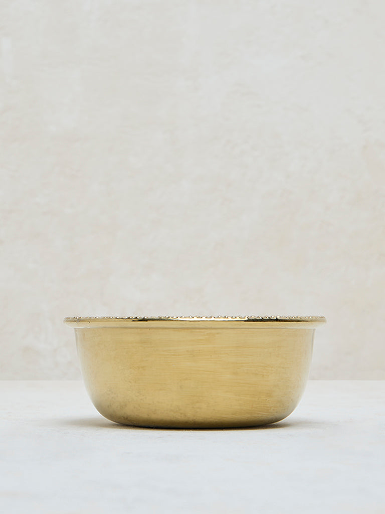 Westside Home Gold Leaf Etched Small Bowl