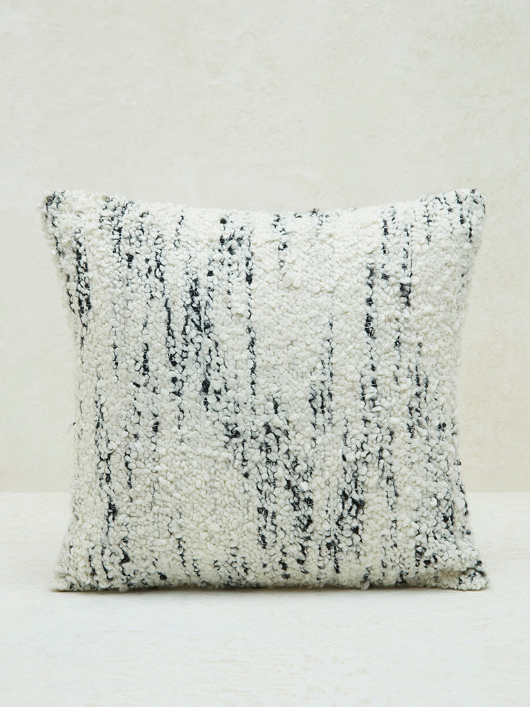 Westside Home Black and White Textured Cushion Cover