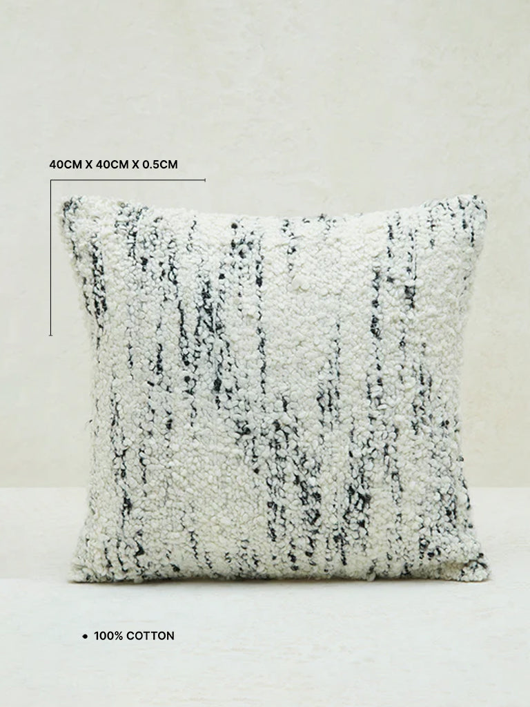 Westside Home Black and White Textured Cushion Cover