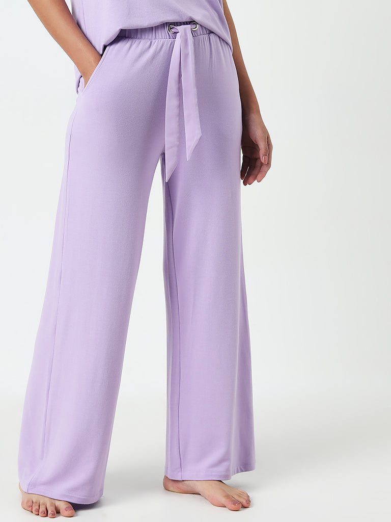 Wunderlove Lavender High-Rise Supersoft Pyjamas