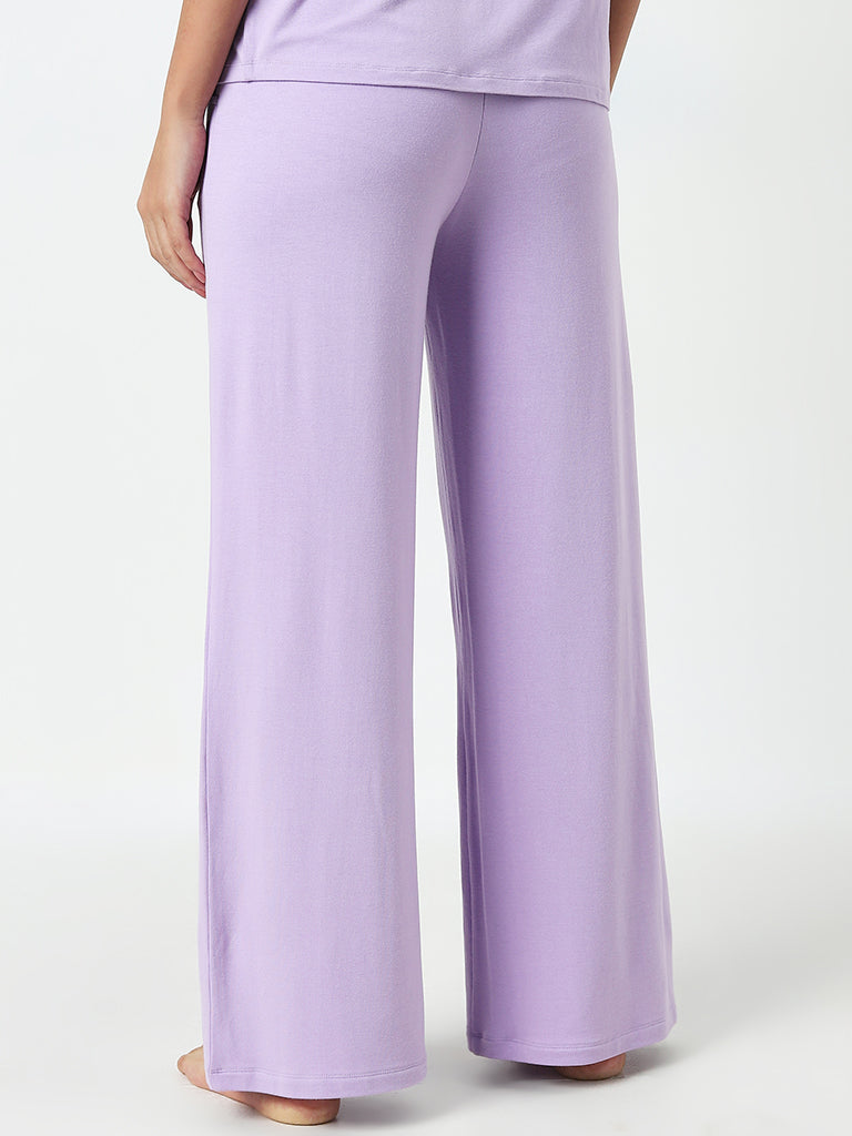 Wunderlove Lavender High-Rise Supersoft Pyjamas