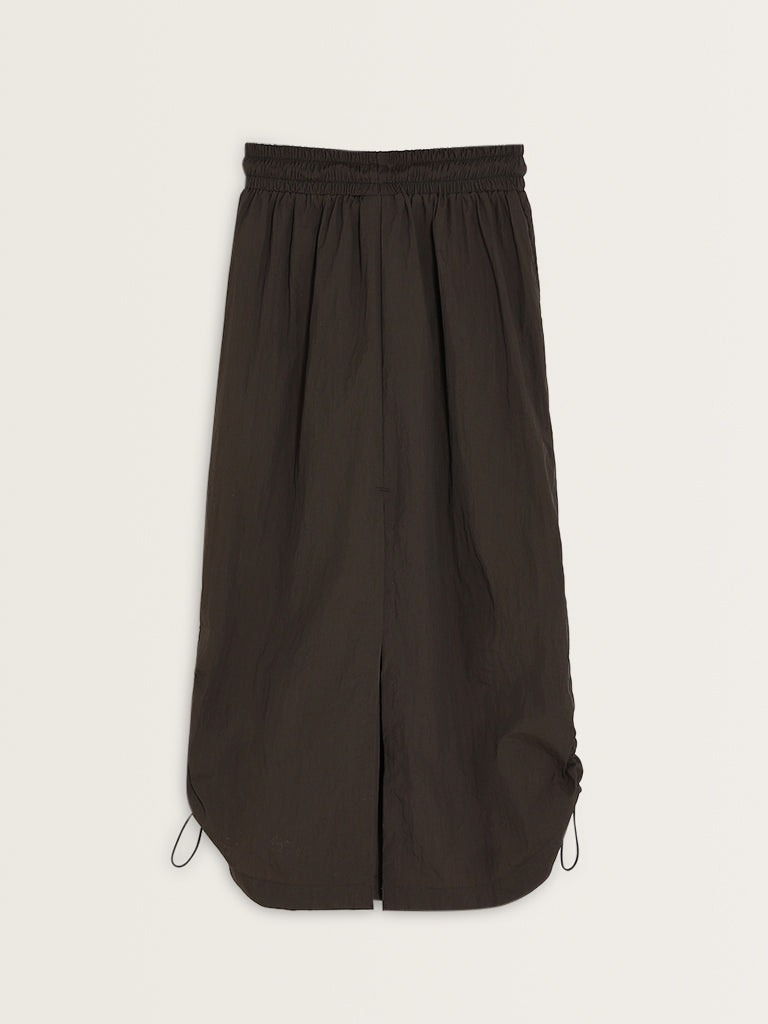 Studiofit Olive High-Rise Midi Skirt