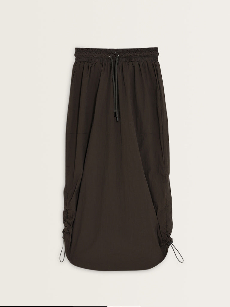 Studiofit Olive High-Rise Midi Skirt