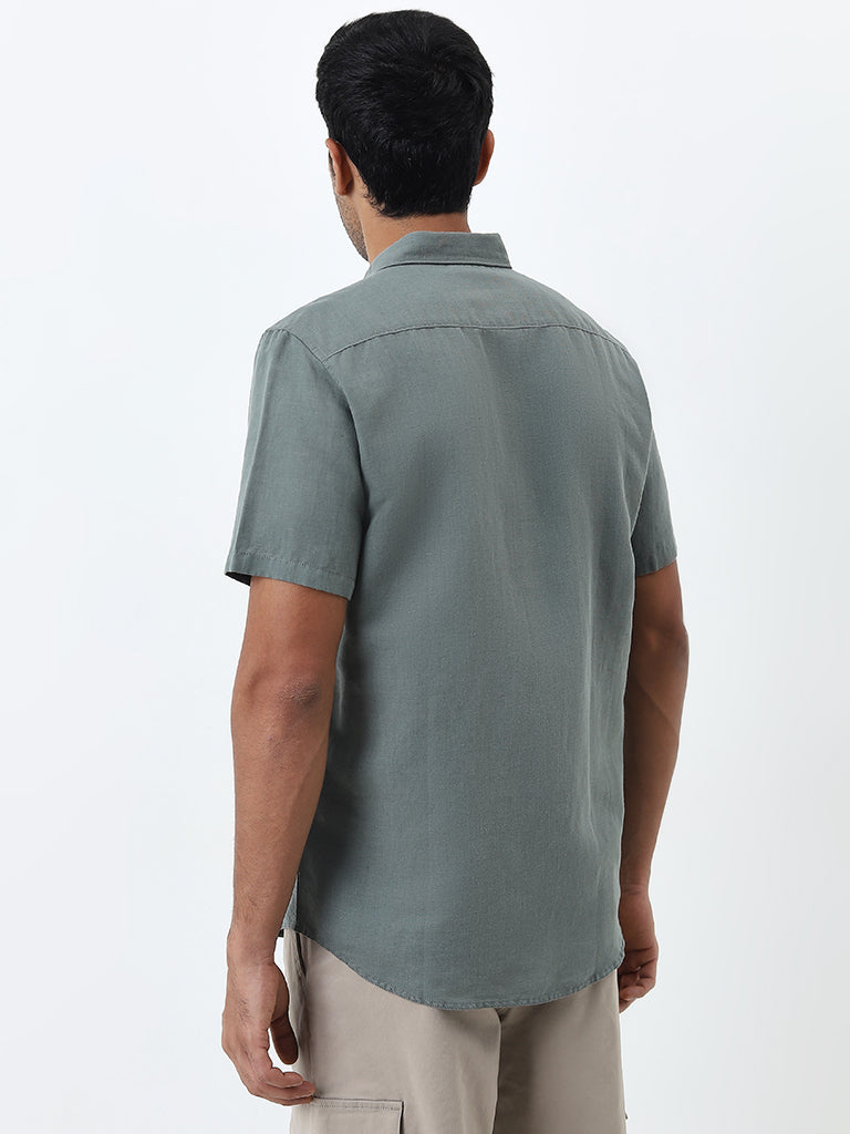 WES Casuals Sage Slim-Fit Shirt