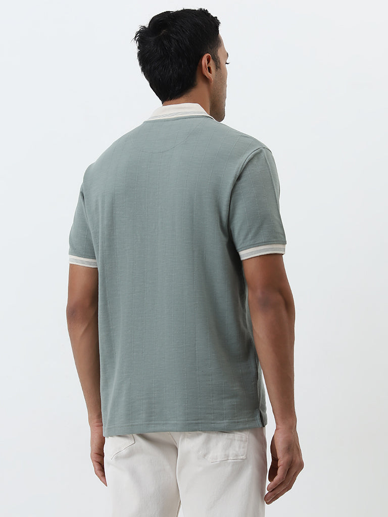 WES Casuals Sage Relaxed-Fit Polo T-Shirt