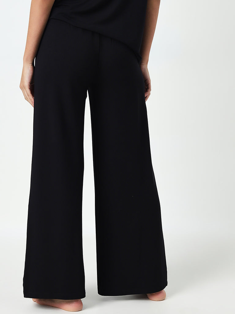 Wunderlove Black Supersoft High-Rise Pants