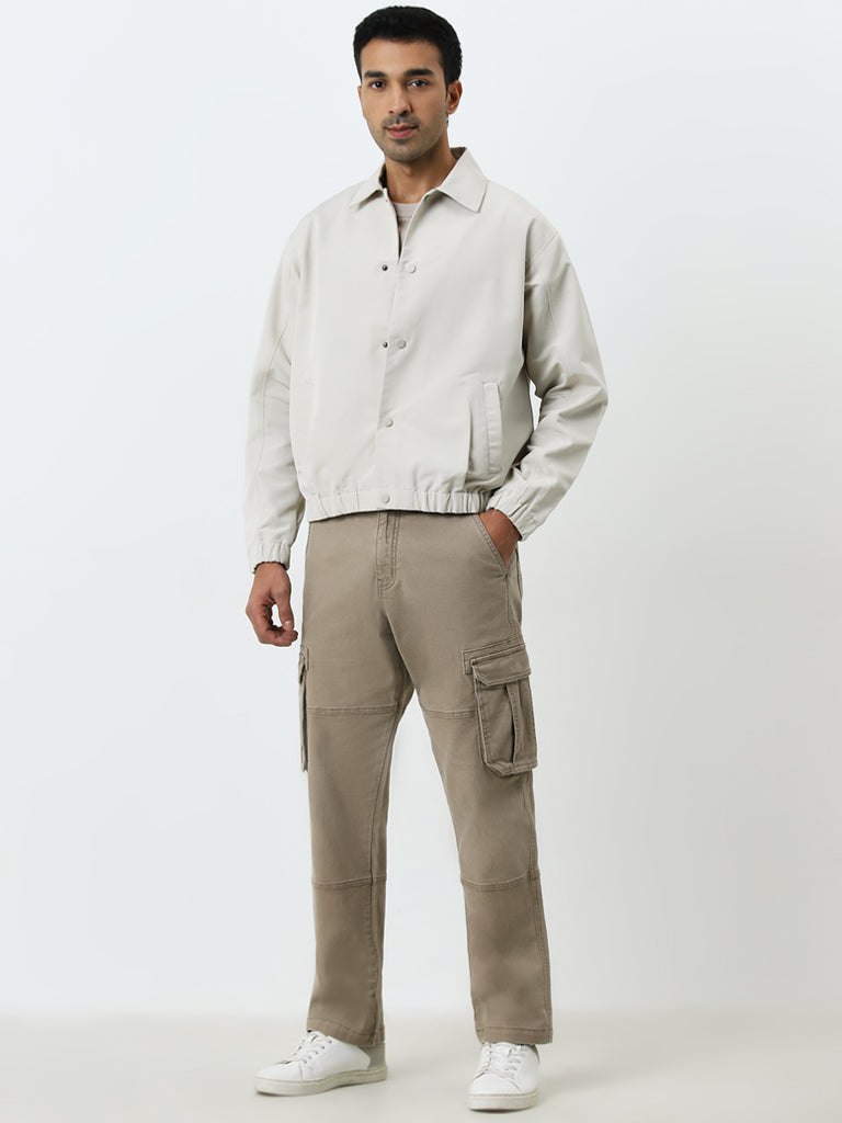 Ascot Off-White Relaxed-Fit Jacket