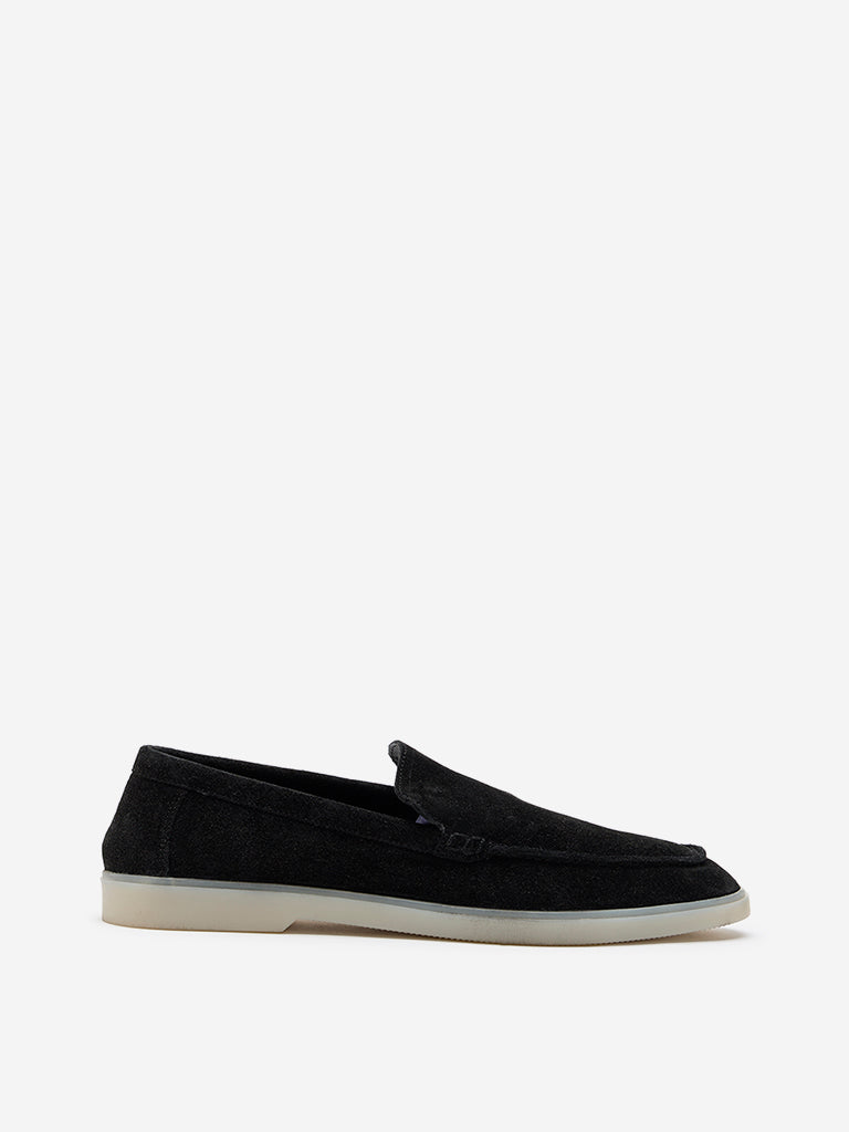 SOLEPLAY Black Suede Slip-On Shoes