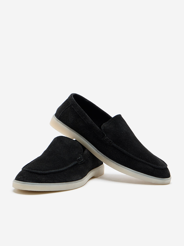 SOLEPLAY Black Suede Slip-On Shoes