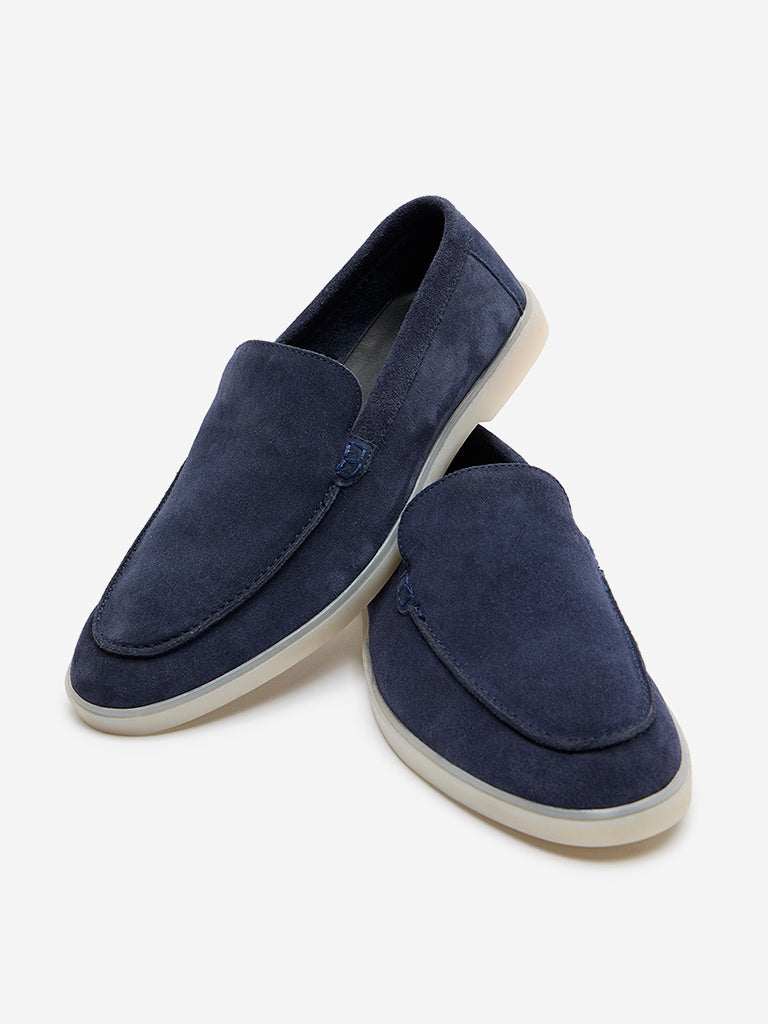 SOLEPLAY Navy Suede Slip-On Shoes