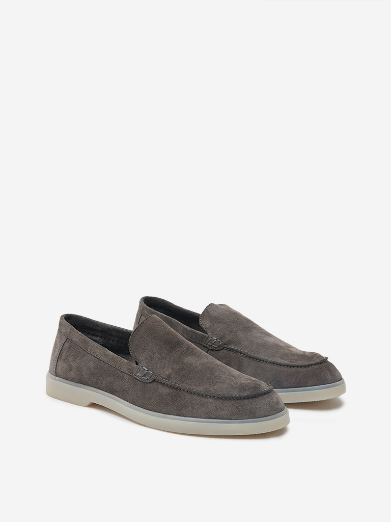 SOLEPLAY Grey Leather Loafers