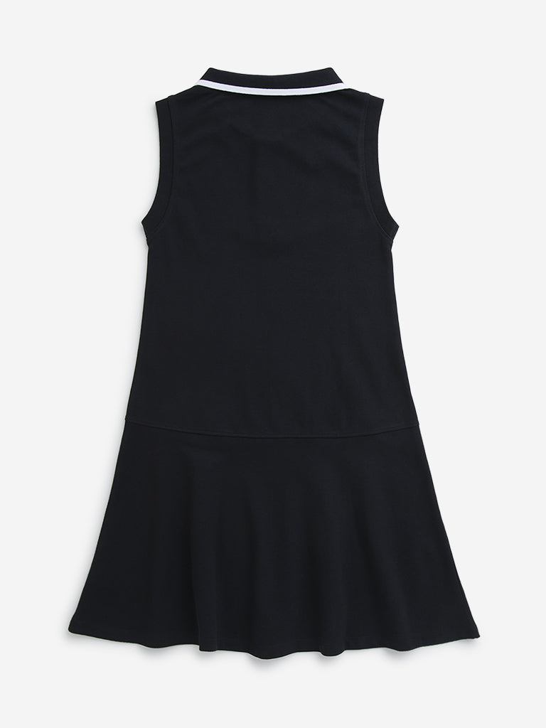 Y&F Kids Black Skater Cotton Dress