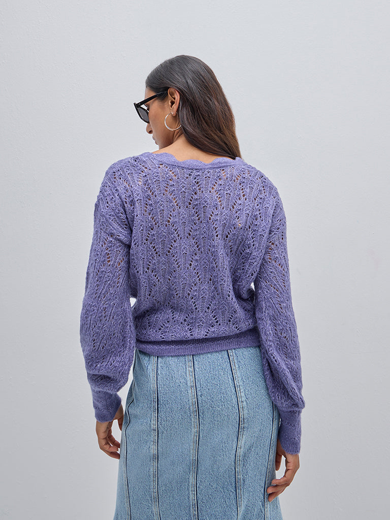 LOV Blue Knitted Sweater