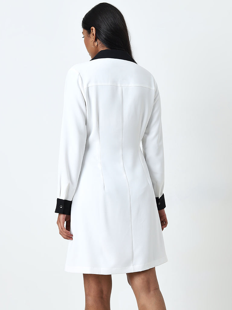 Wardrobe Ivory A-Line Shirt Dress