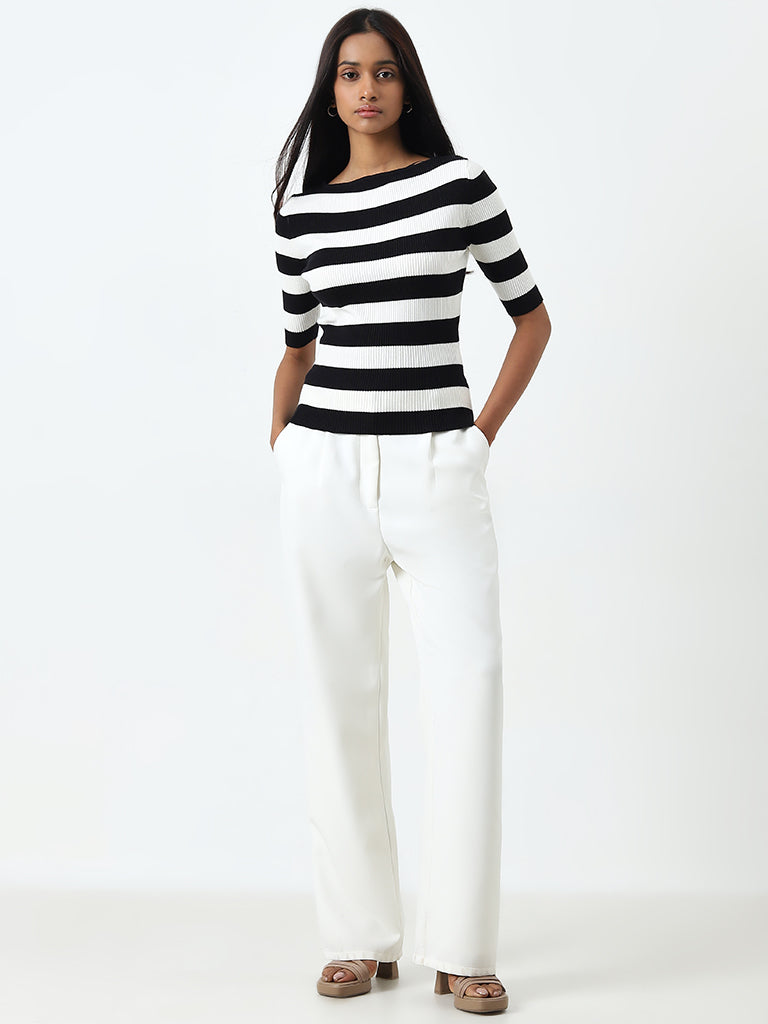 Wardrobe Black & White Striped Top