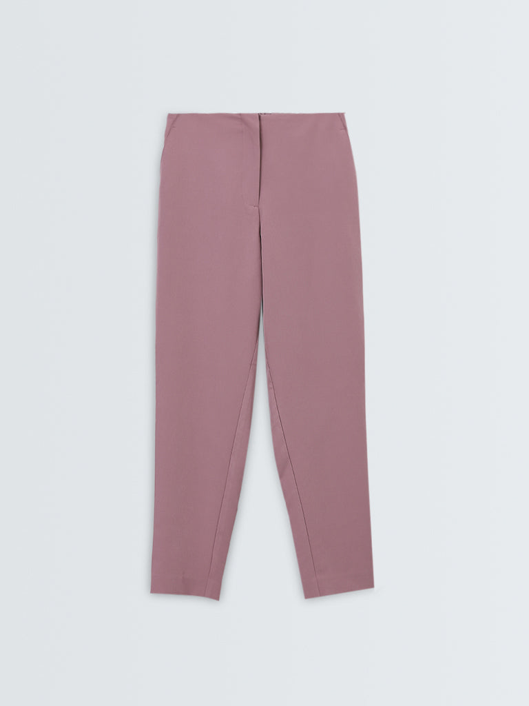 Wardrobe Pink High-Rise Pants