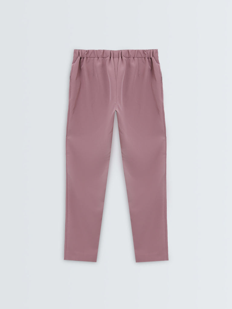 Wardrobe Pink High-Rise Pants