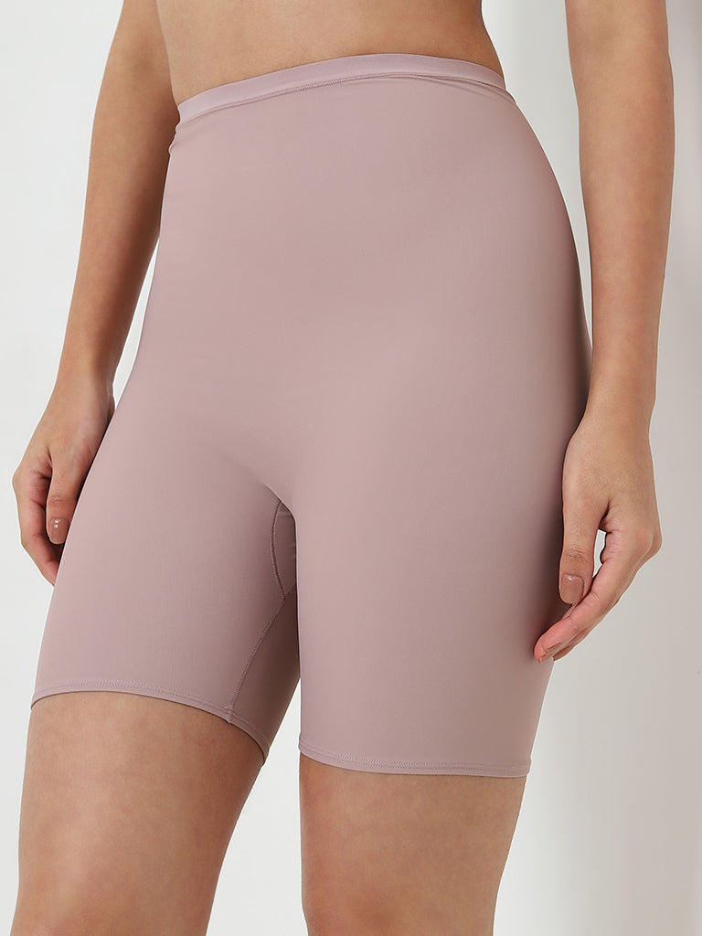 Wunderlove Mauve High-Rise Cooling Longpants Shapewear