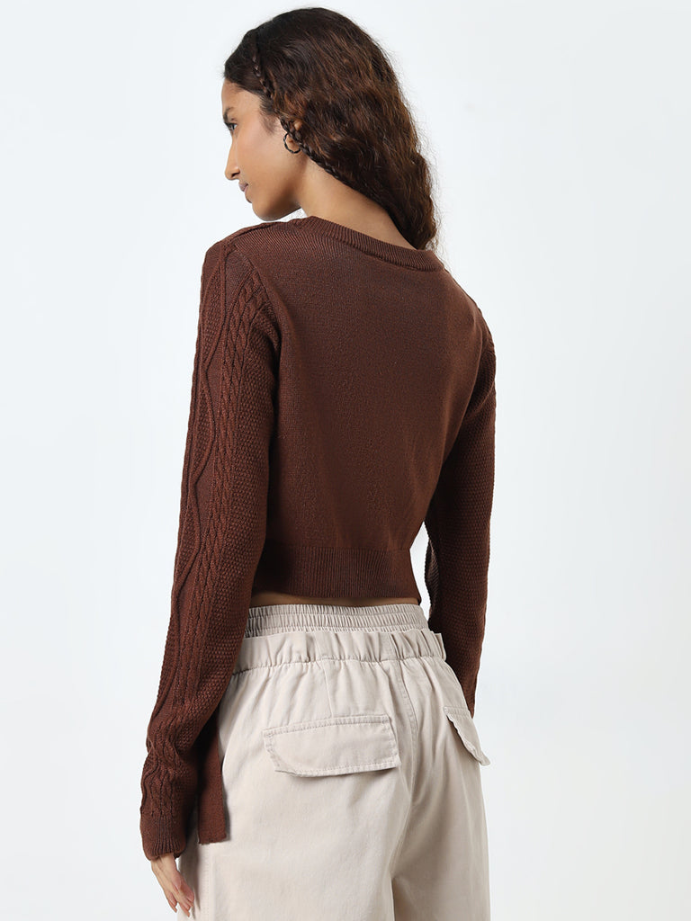 Nuon Light Brown Knitted Sweater