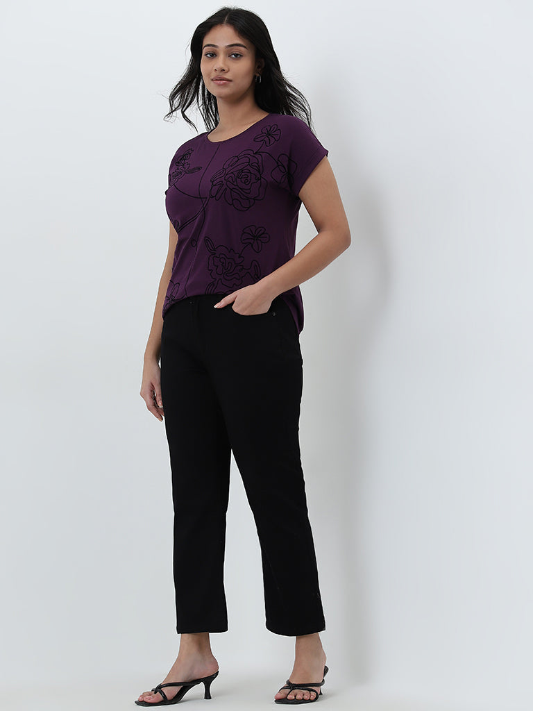 Gia Black Solid Slim - Fit High - Rise Jeans