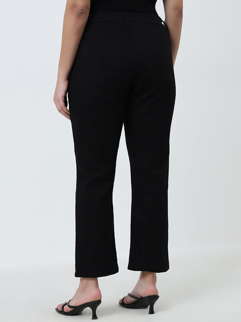 Gia Black Solid Slim - Fit High - Rise Jeans