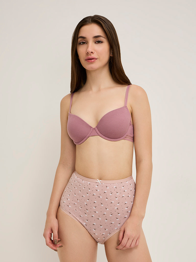 Wunderlove Mauve Underwired Bra - Pack of 2