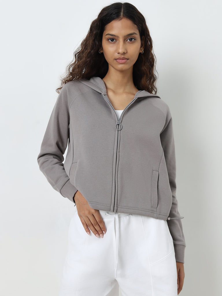 Studiofit Grey Hooded Jacket